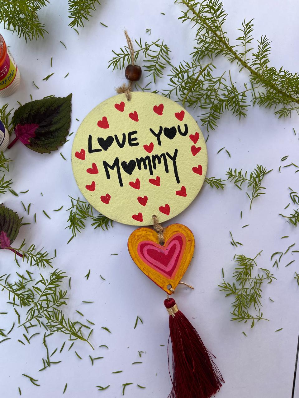 Handcrafted Wall Hanging – Floral Art for mommy